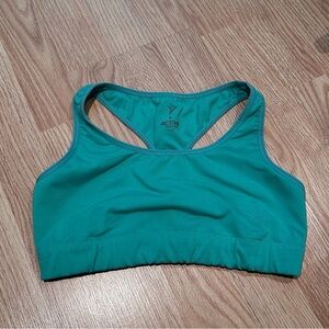 Old Navy Active Sports Bra Medium Teal‎ Blue Racerback Athletic Workout Top